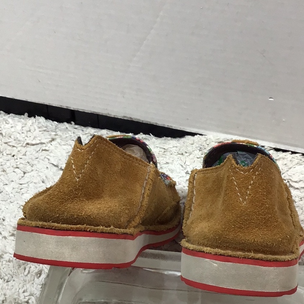 Ariat Sunburn brown suede and floral Cruiser slip on 7.5 - Picture 6 of 12